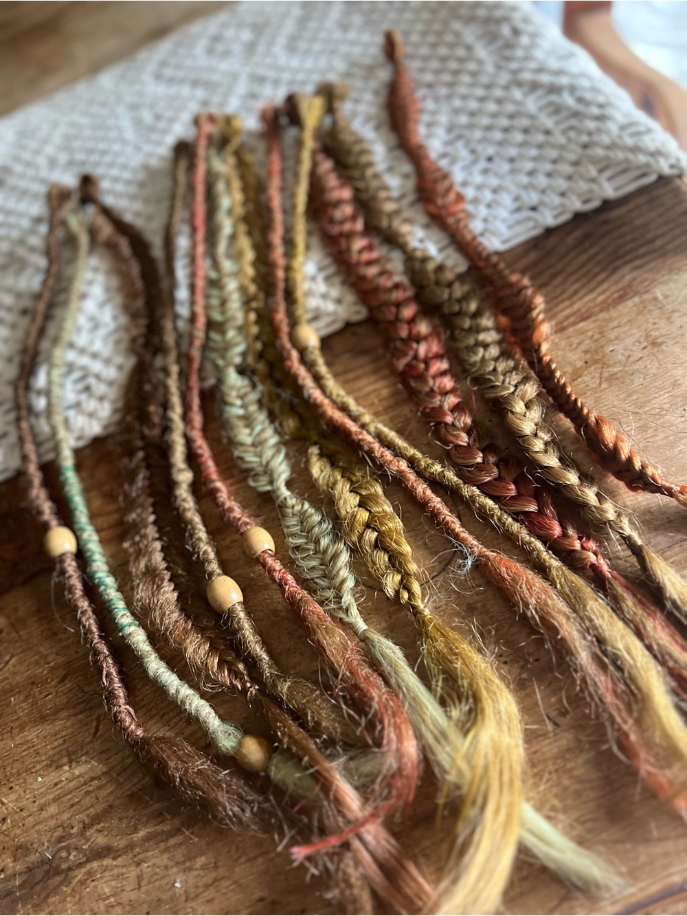 Hand-Braided Colorful Hair Extensions - Multi-Color - Picture 7 of 7
